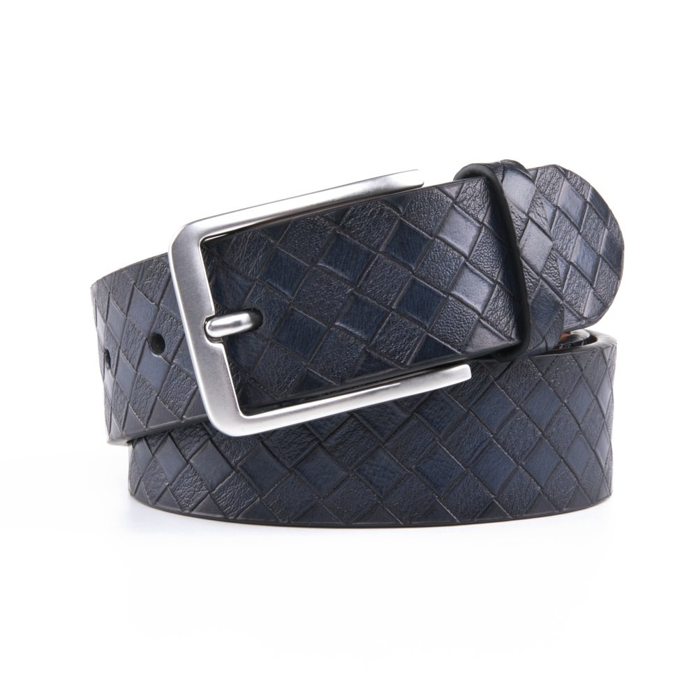 Vintage Lattice Embossed PU Leather Belt LA1232 - Image 23