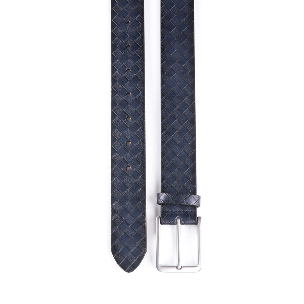 Vintage Lattice Embossed PU Leather Belt LA1232 - Image 24