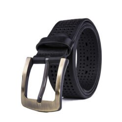 Genuine Leather Single Prong Buckle Belt LA2015