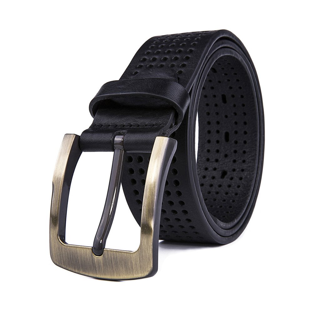 Genuine Leather Single Prong Buckle Belt LA2015