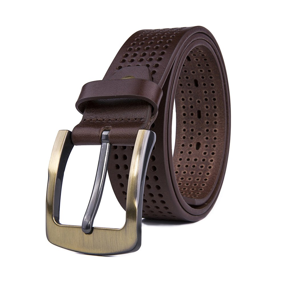 Genuine Leather Single Prong Buckle Belt LA2015 - Image 7