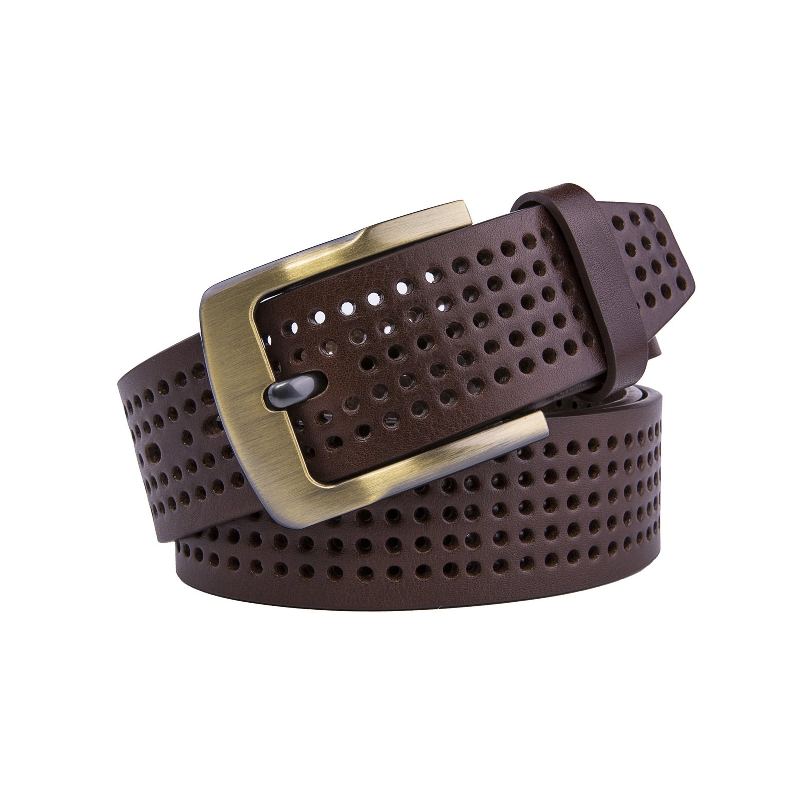 Genuine Leather Single Prong Buckle Belt LA2015 - Image 8