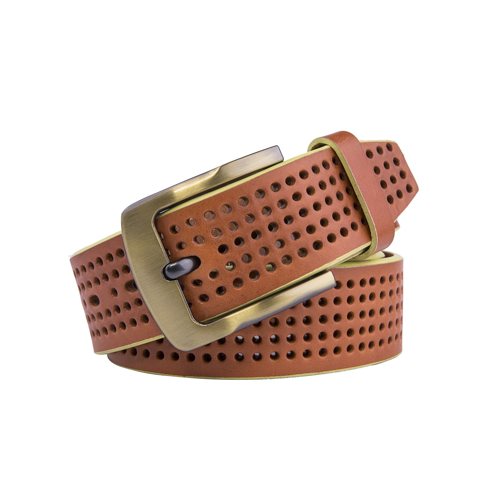 Genuine Leather Single Prong Buckle Belt LA2015 - Image 11