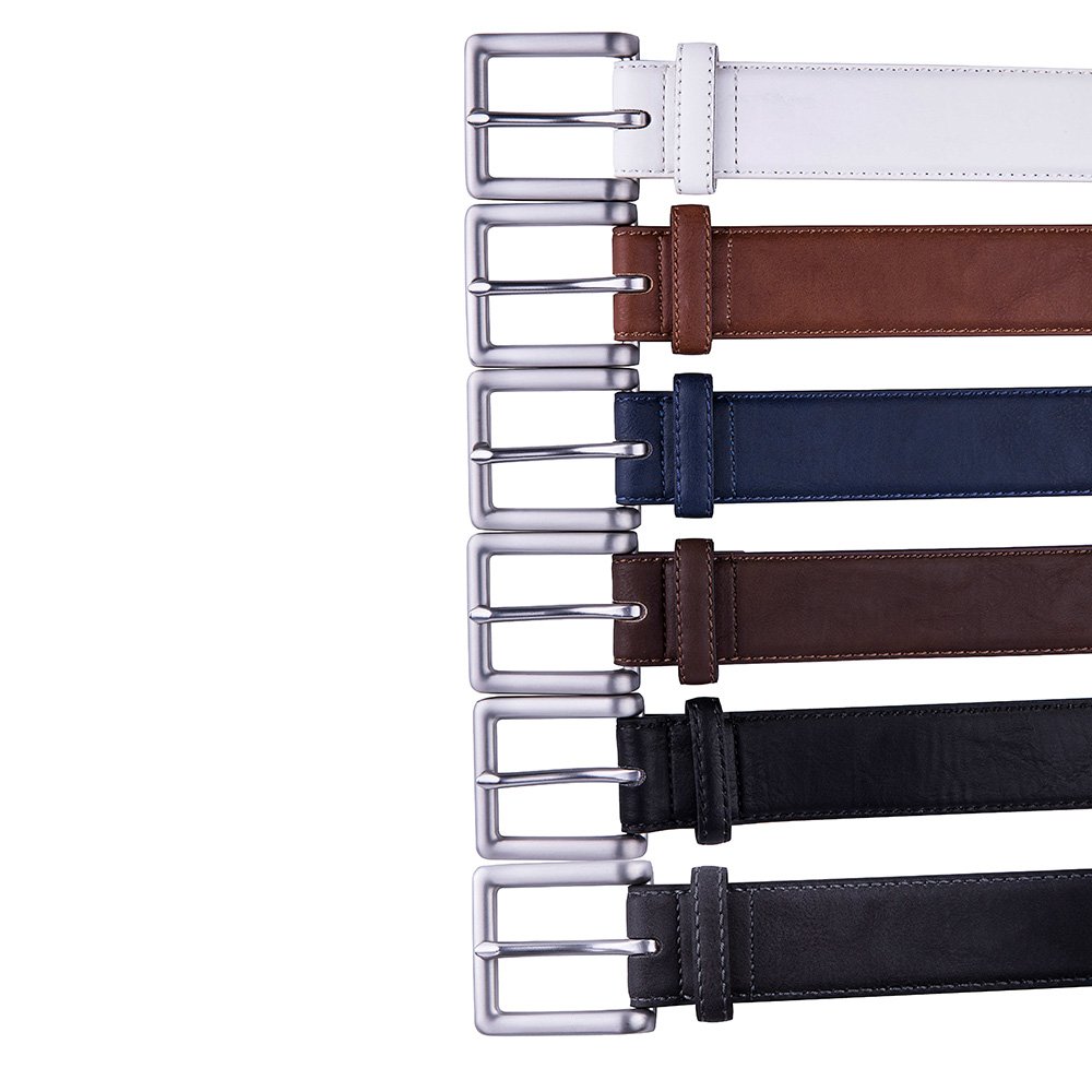 Men's 1.5-Inch Leather Belt – Classic Business Casual Style | LA2033 - Image 2