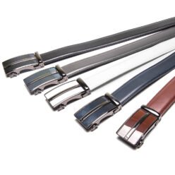 Alternative view of Split Leather Mens Belts Ratchet Automatic Buckle Belt LA2057
