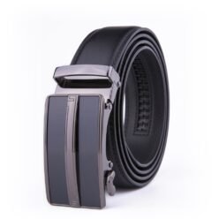 Split Leather Mens Belts Ratchet Automatic Buckle Belt LA2057