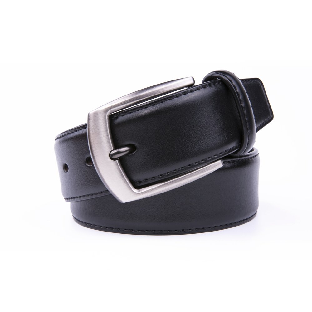 Wide Black Dress Full Grain Mens Leather Belt LA2069 - Image 4