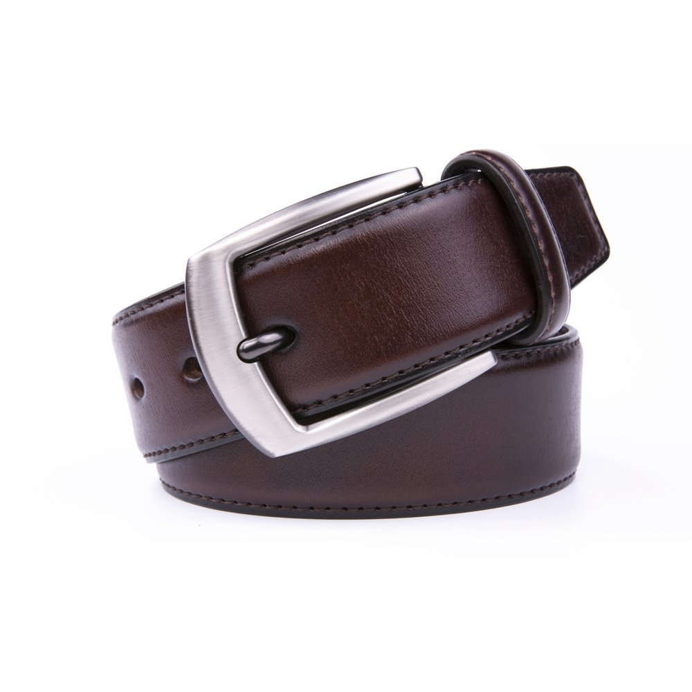 Wide Black Dress Full Grain Mens Leather Belt LA2069 - Image 8