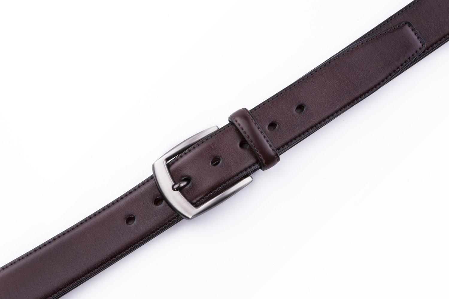 Wide Black Dress Full Grain Mens Leather Belt LA2069 - Image 10