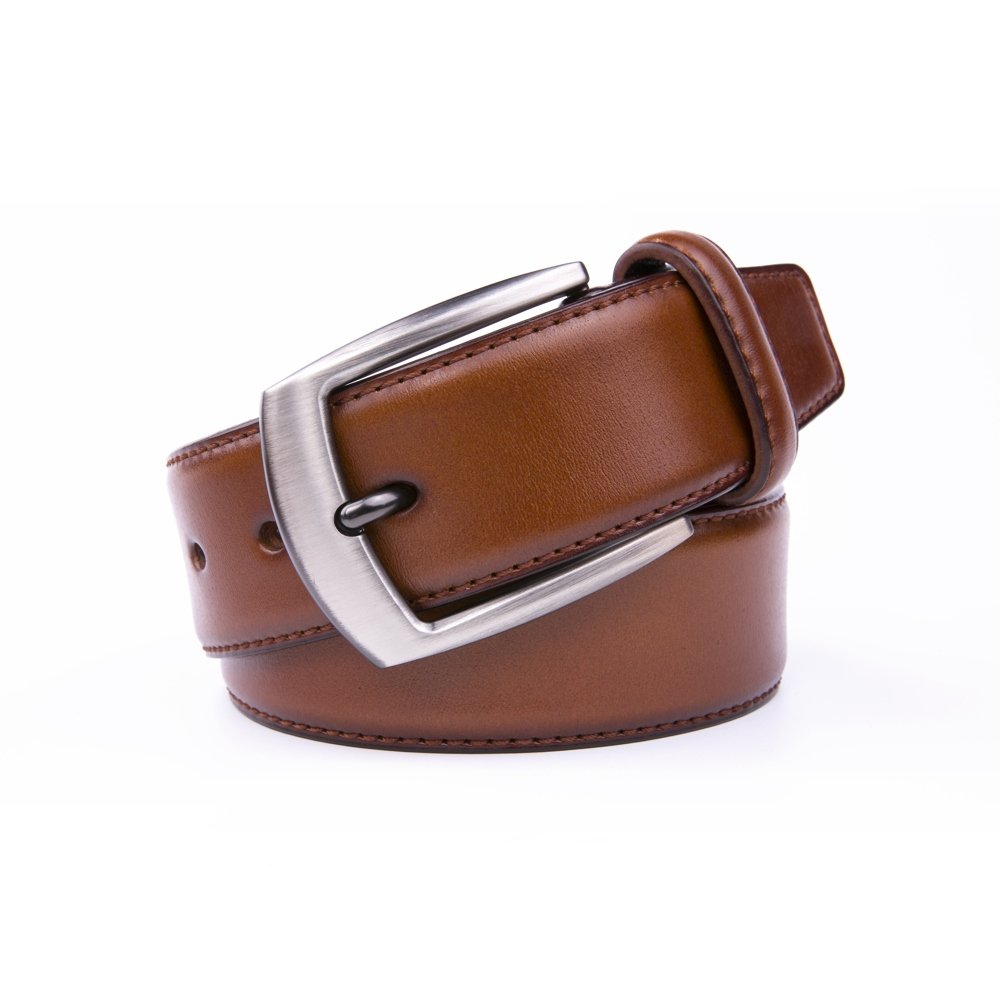 Wide Black Dress Full Grain Mens Leather Belt LA2069 - Image 12