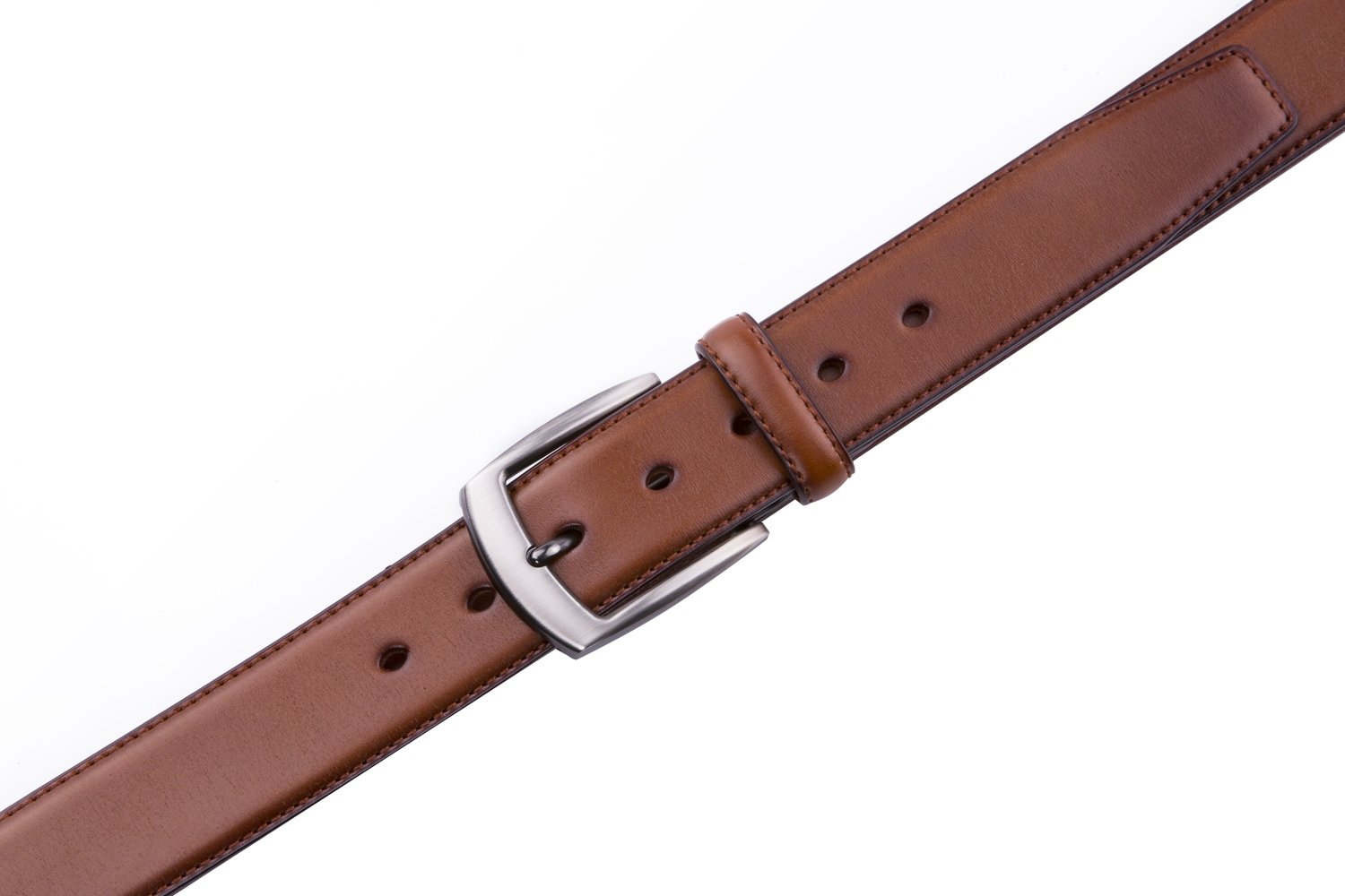 Wide Black Dress Full Grain Mens Leather Belt LA2069 - Image 14