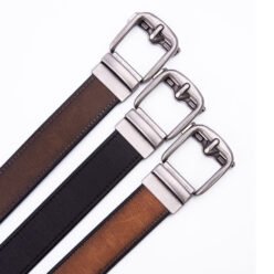 Alternative view of Multicolor PU Leather Automatic Leather Belt LA2073
