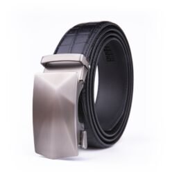 Alternative view of Crocodile Debossed Genuine Leather Belt Slide Belt LA2076