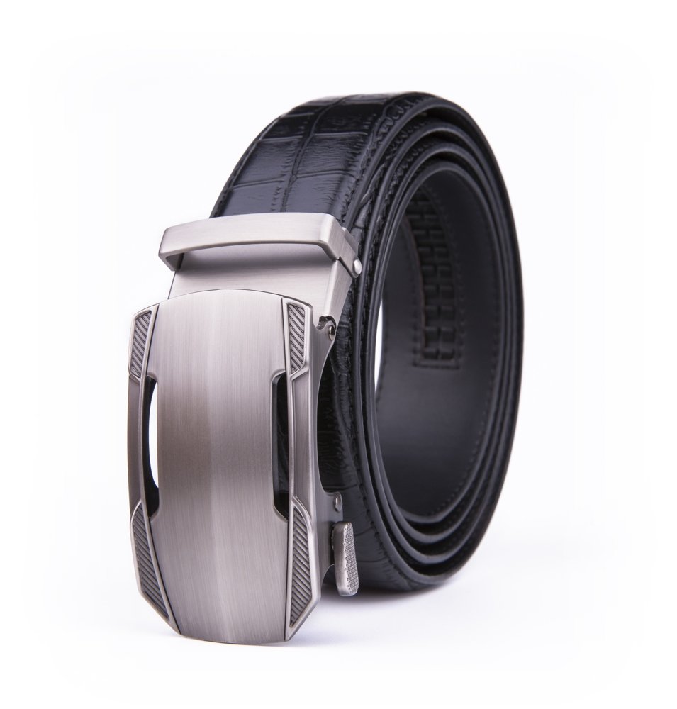 Croc‑Embossed Leather Ratchet Belt LA2077 - Image 3