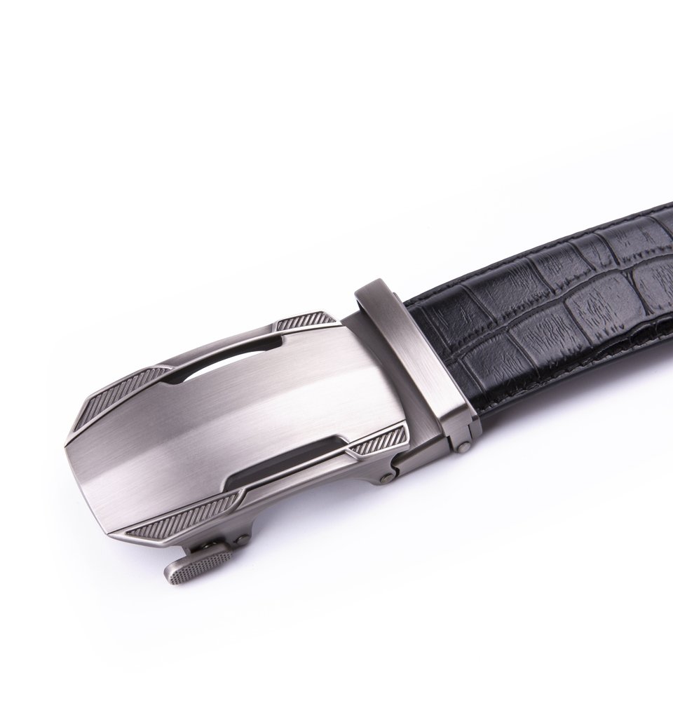 Croc‑Embossed Leather Ratchet Belt LA2077 - Image 5
