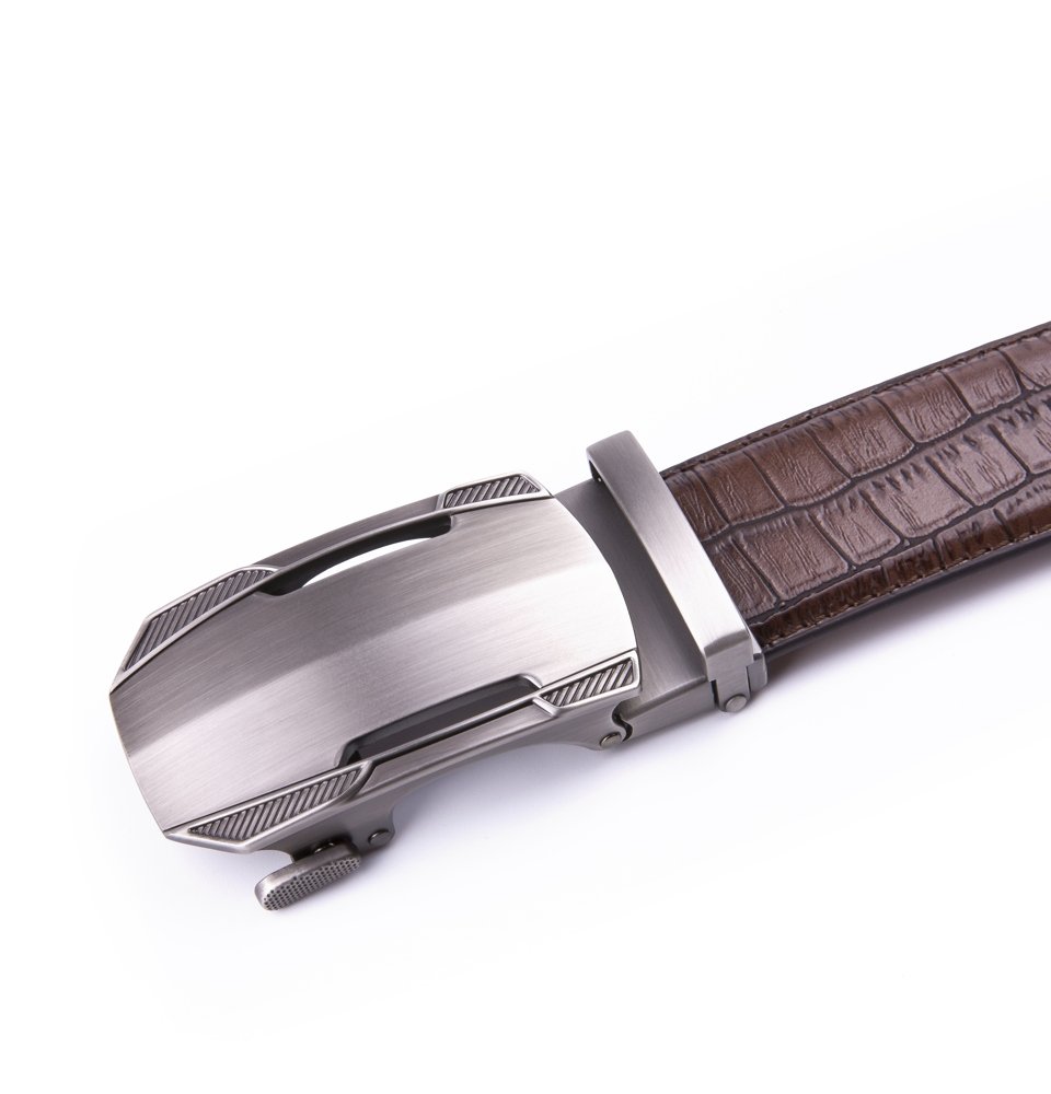 Croc‑Embossed Leather Ratchet Belt LA2077 - Image 9
