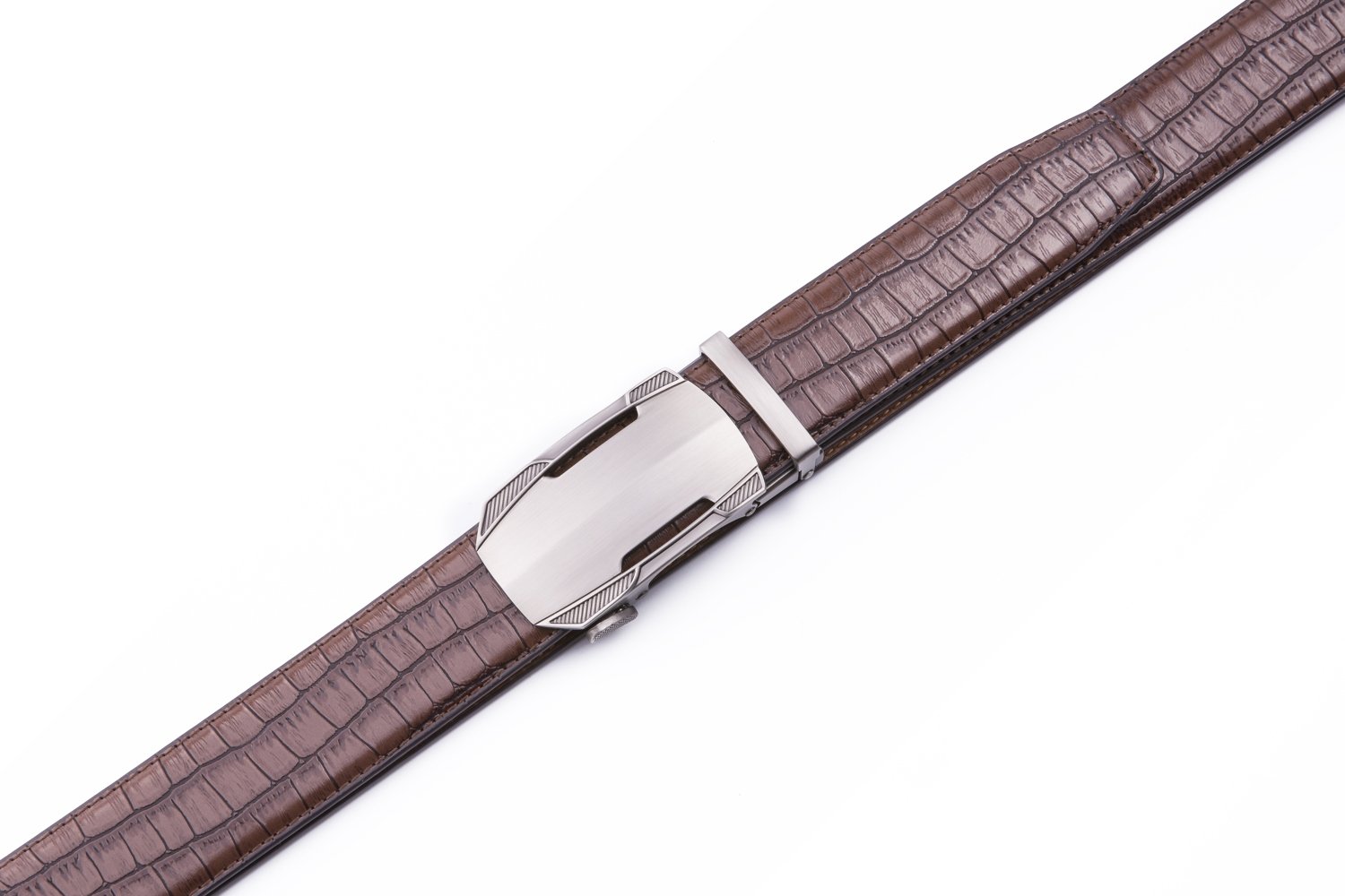 Croc‑Embossed Leather Ratchet Belt LA2077 - Image 10
