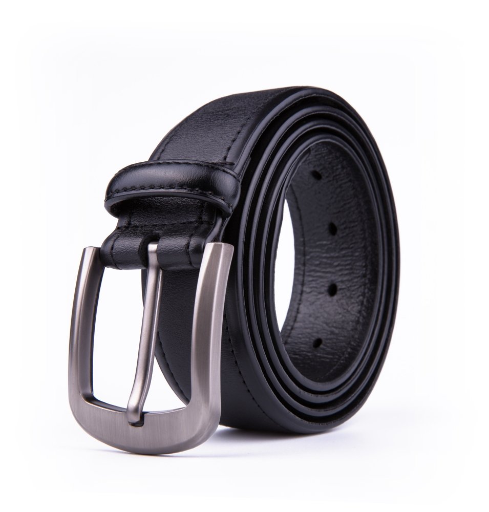 Wide Retro Casual Vintage Mens Genuine Leather Belt LA2080 - Image 2