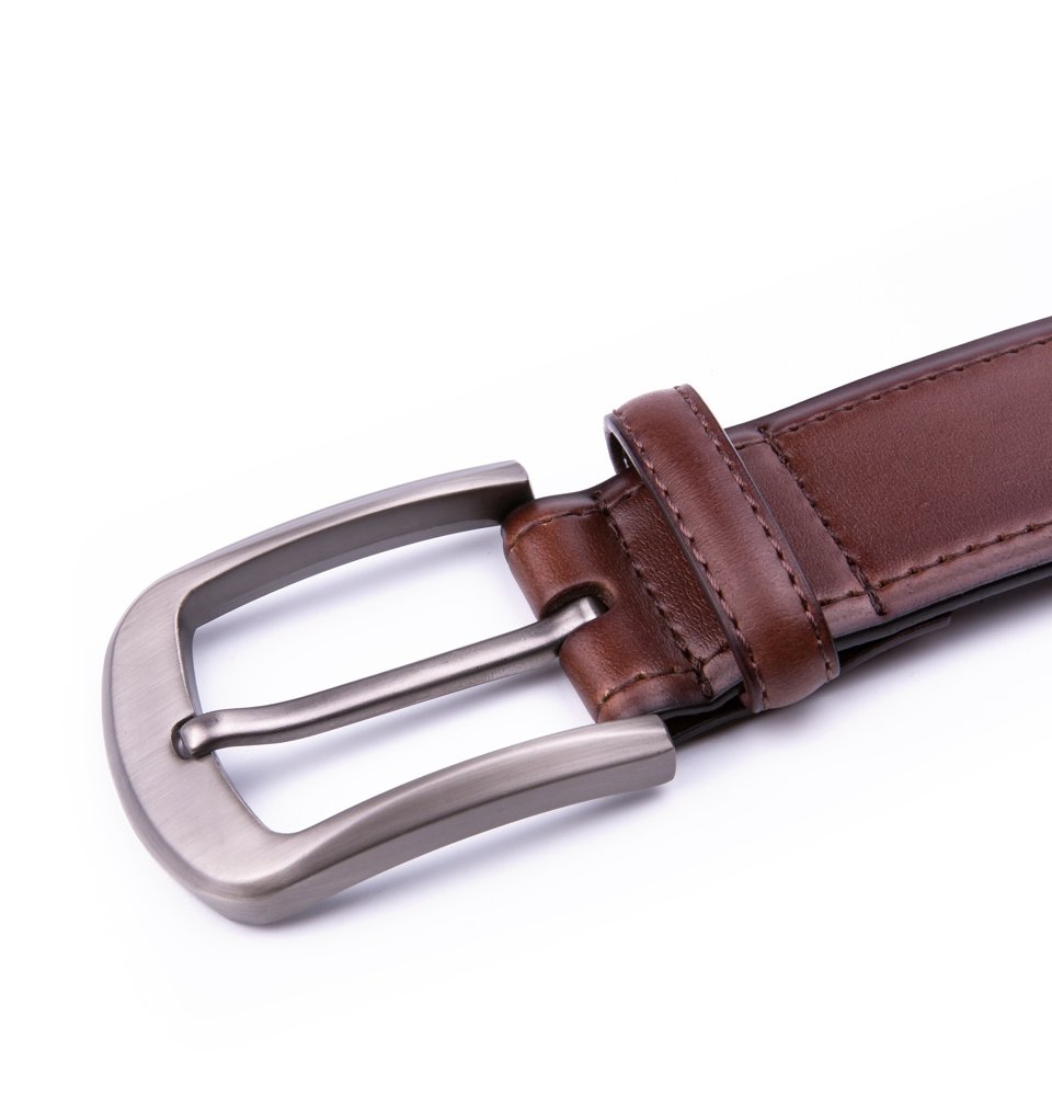 Wide Retro Casual Vintage Mens Genuine Leather Belt LA2080 - Image 8