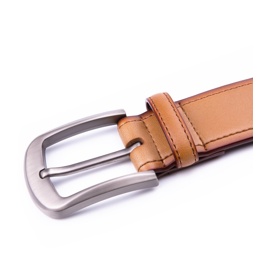 Wide Retro Casual Vintage Mens Genuine Leather Belt LA2080 - Image 12