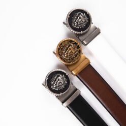 Alternative view of Black Lion Retro Western Automatic Mens Leather Belt