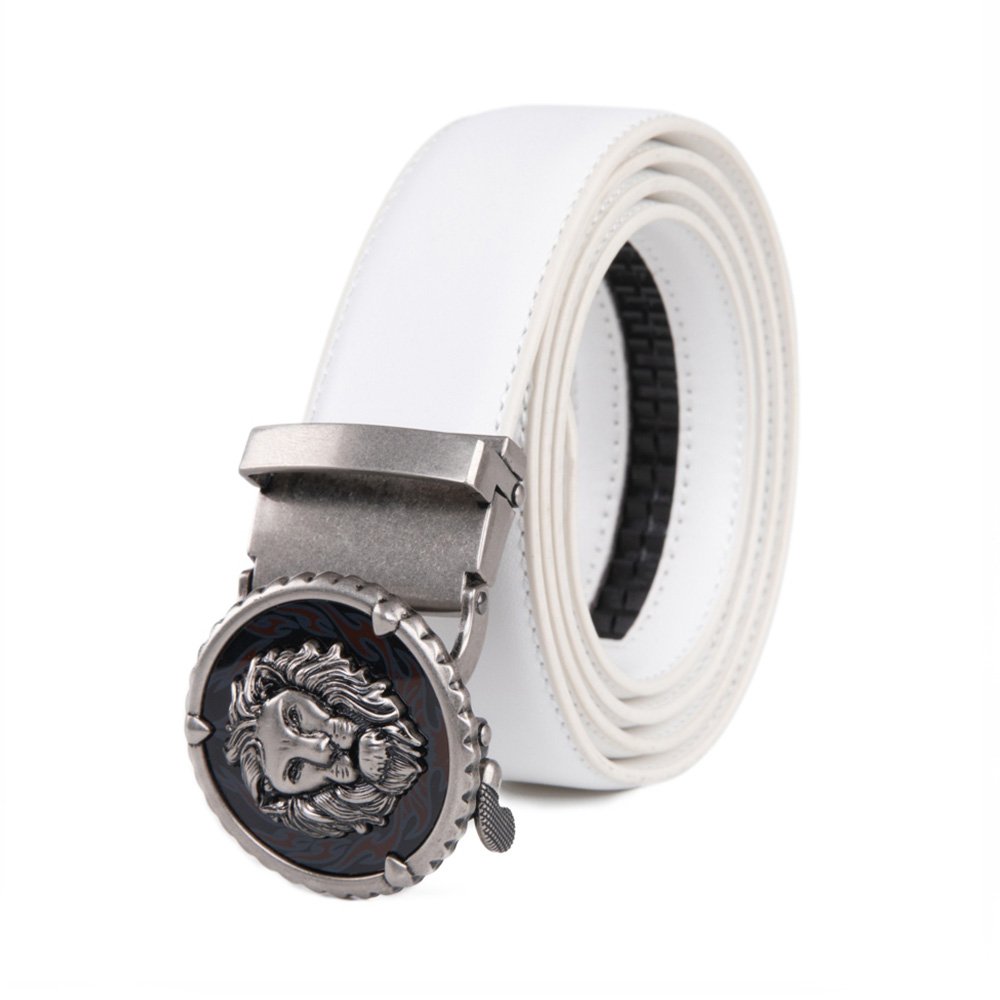 Black Lion Retro Western Automatic Mens Leather Belt - Image 11