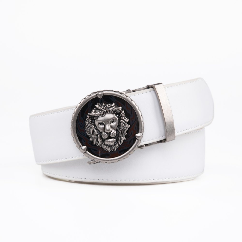 Black Lion Retro Western Automatic Mens Leather Belt - Image 12