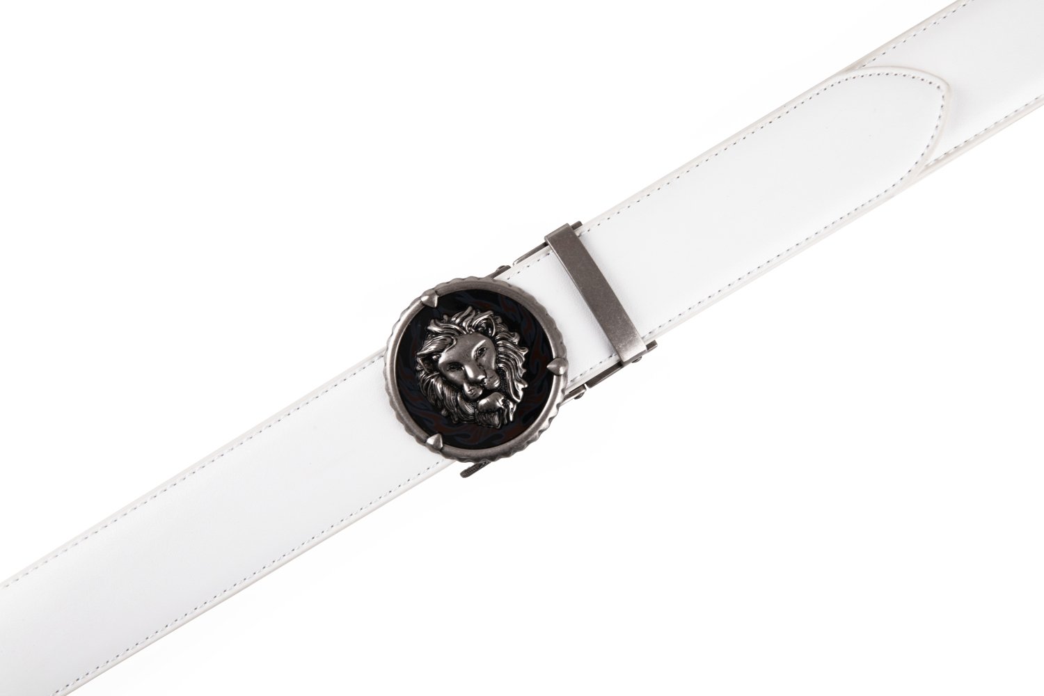 Black Lion Retro Western Automatic Mens Leather Belt - Image 14