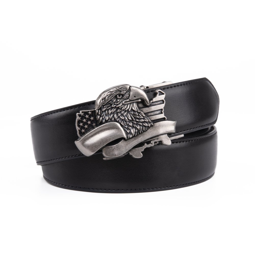 Mens Leather Ratchet Belt -Big Eagle | LA2083 - Image 4