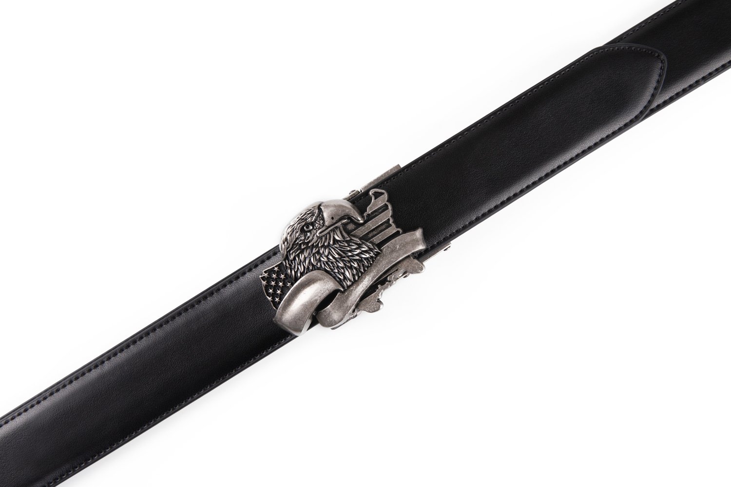 Mens Leather Ratchet Belt -Big Eagle | LA2083 - Image 6