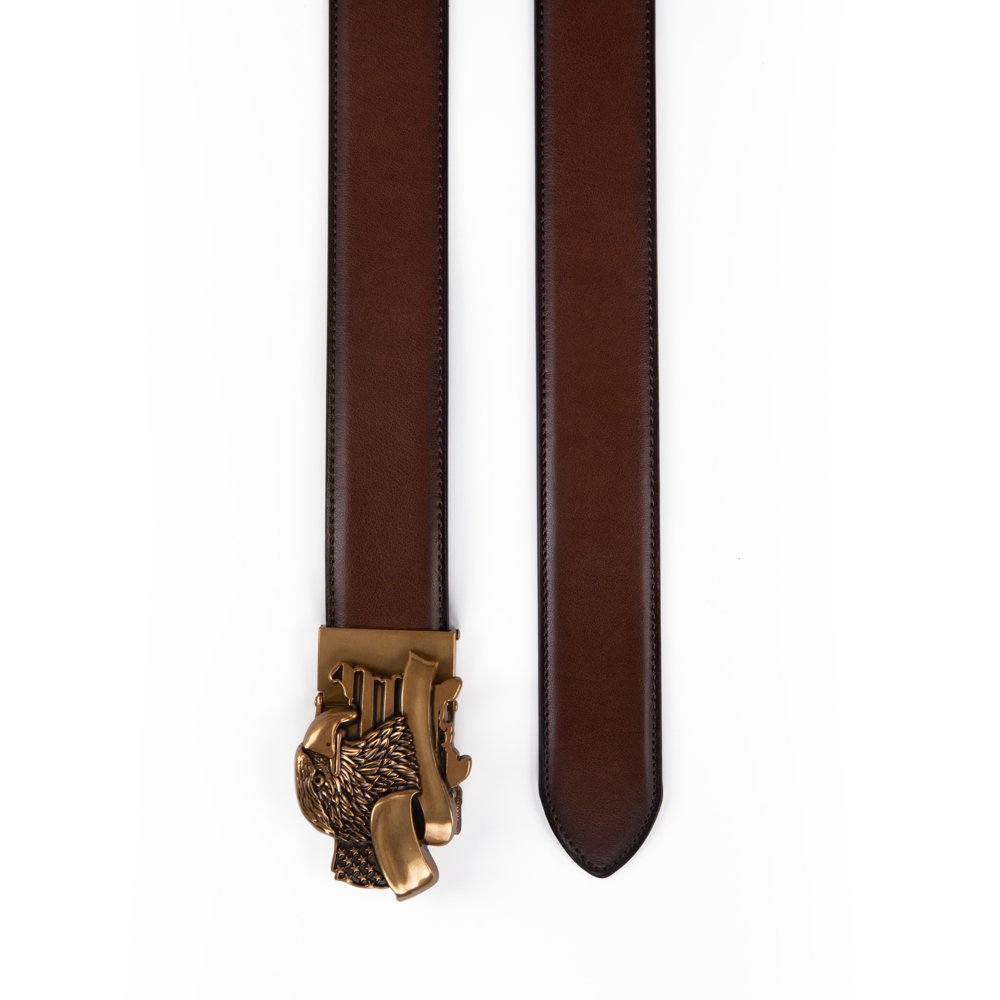 Mens Leather Ratchet Belt -Big Eagle | LA2083 - Image 9