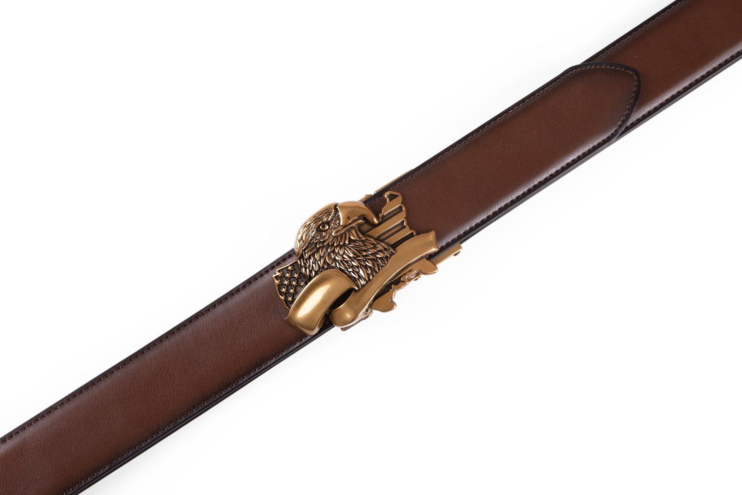 Mens Leather Ratchet Belt -Big Eagle | LA2083 - Image 10
