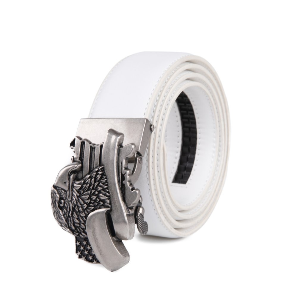 Mens Leather Ratchet Belt -Big Eagle | LA2083 - Image 11