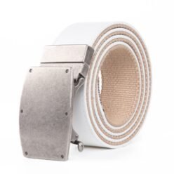 Ratchet Automatic Cotton PU Leather Belt Reversible Belt Buckle LA2085