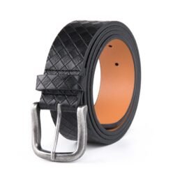 Vintage Antique Lattice Embossed PU Leather Mens Belts LA2086