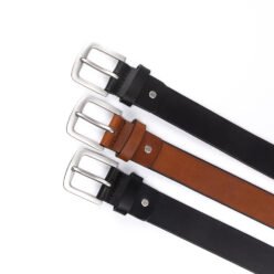 Alternative view of Top Grain Leather Single Prong Buckle Belt LA2088