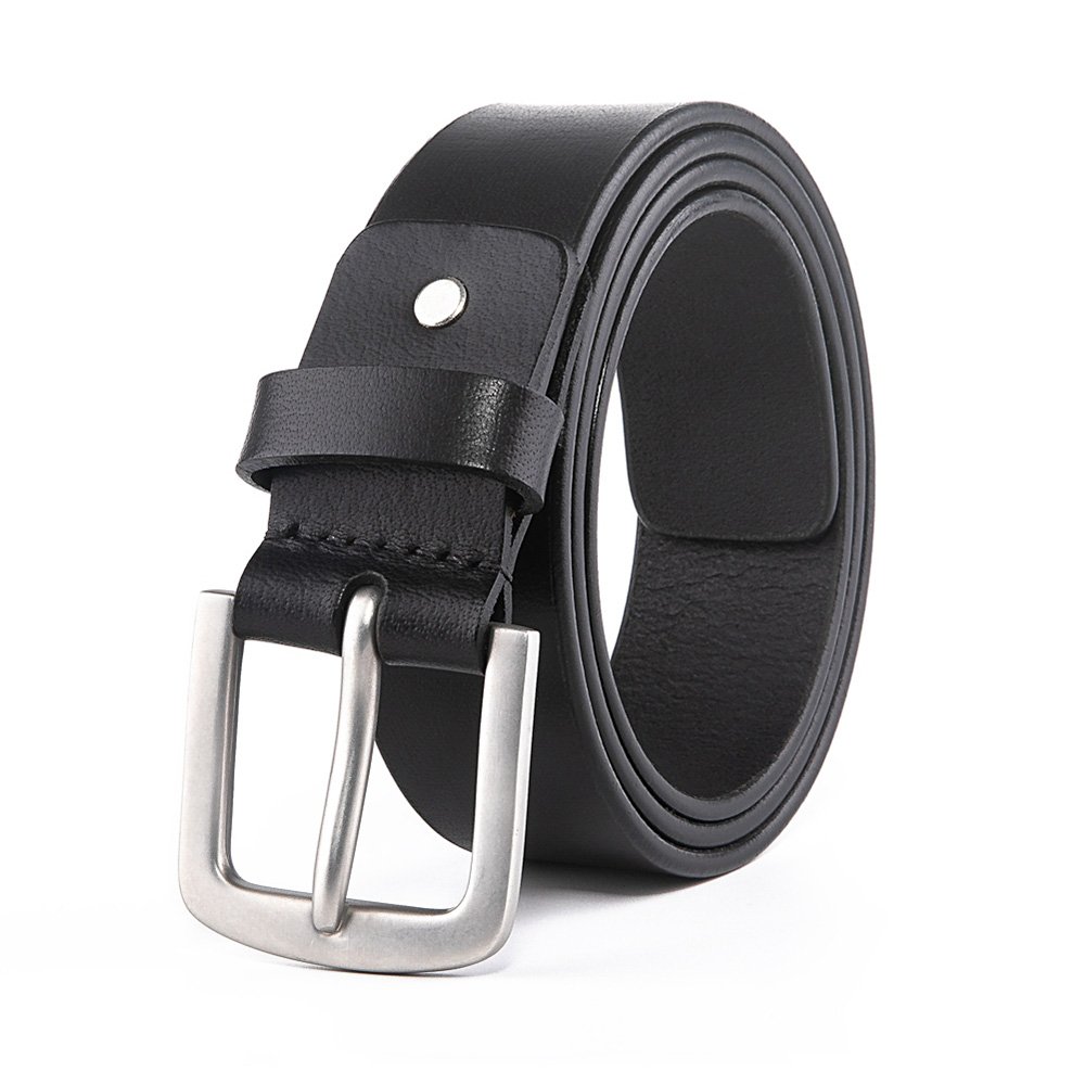 Top Grain Leather Single Prong Buckle Belt LA2088