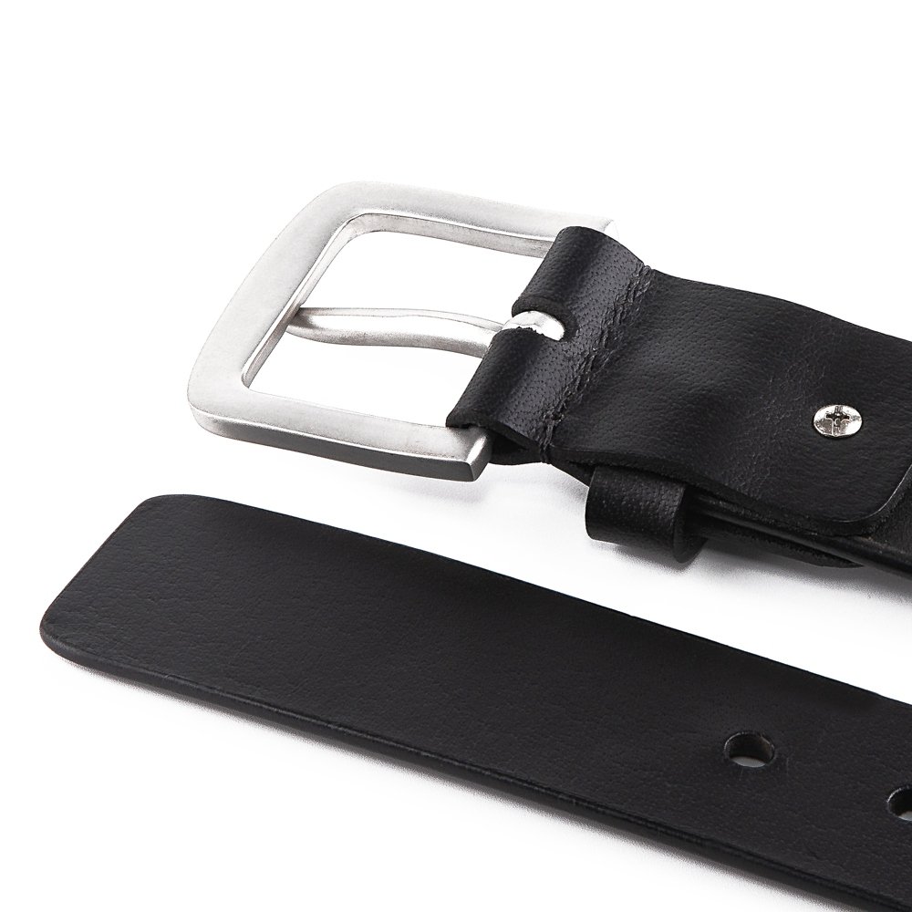 Top Grain Leather Single Prong Buckle Belt LA2088 - Image 5