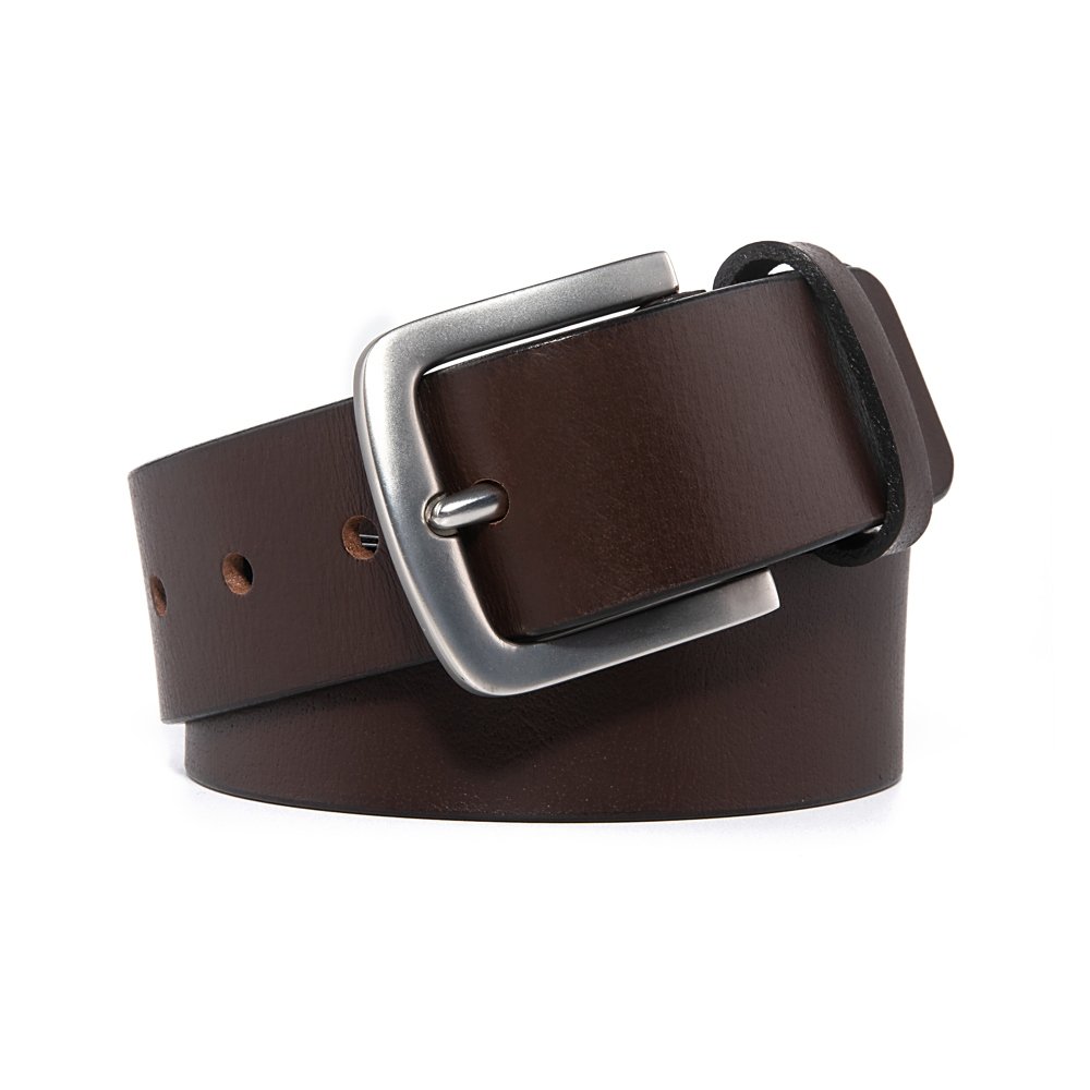 Top Grain Leather Single Prong Buckle Belt LA2088 - Image 8