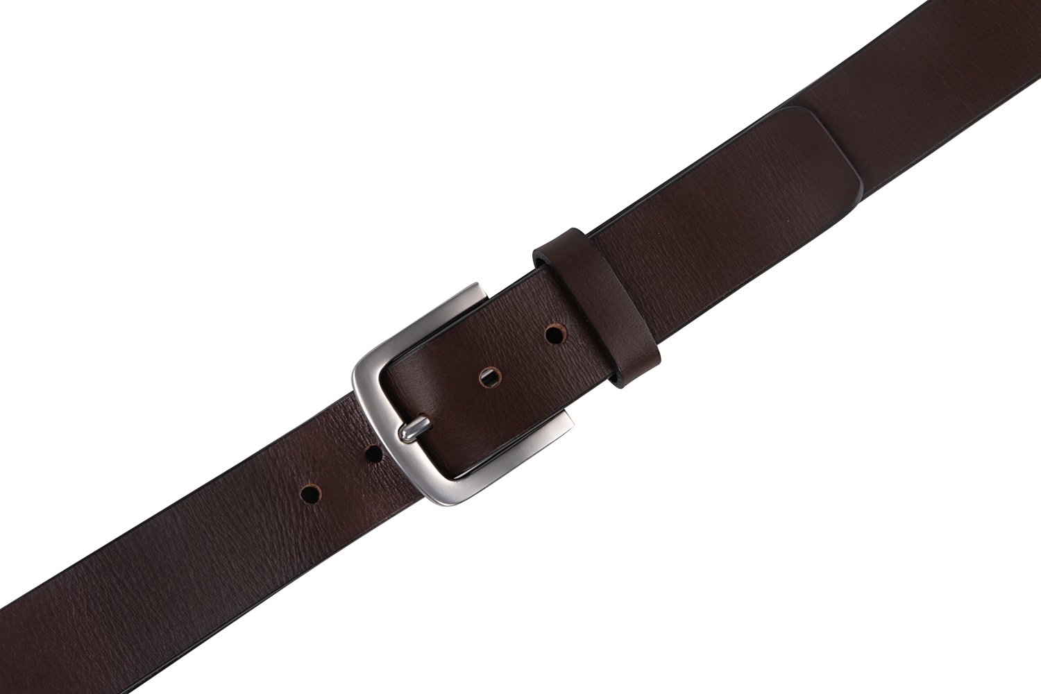 Top Grain Leather Single Prong Buckle Belt LA2088 - Image 10