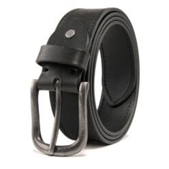 Genuine Leather Single Prong Buckle Belt LA2090