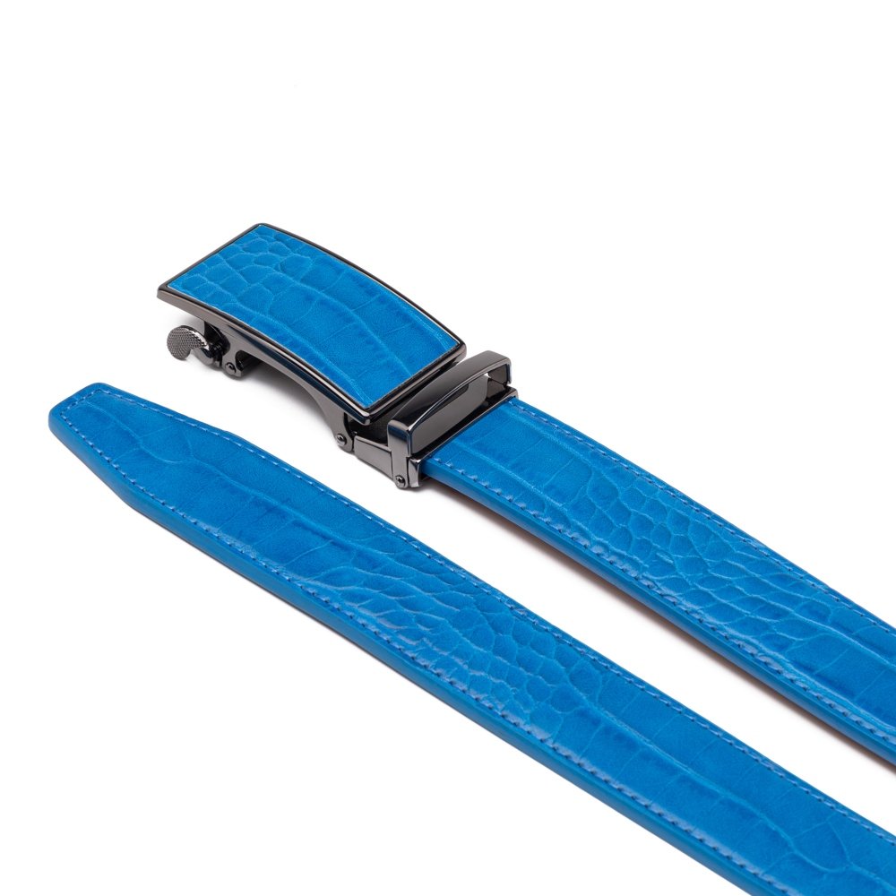Croc‑Embossed Leather Ratchet Belt LA2091C - Image 8