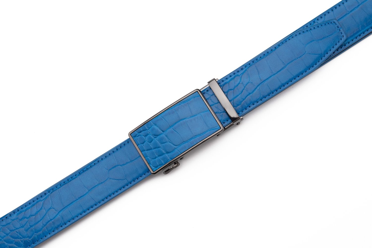 Croc‑Embossed Leather Ratchet Belt LA2091C - Image 9