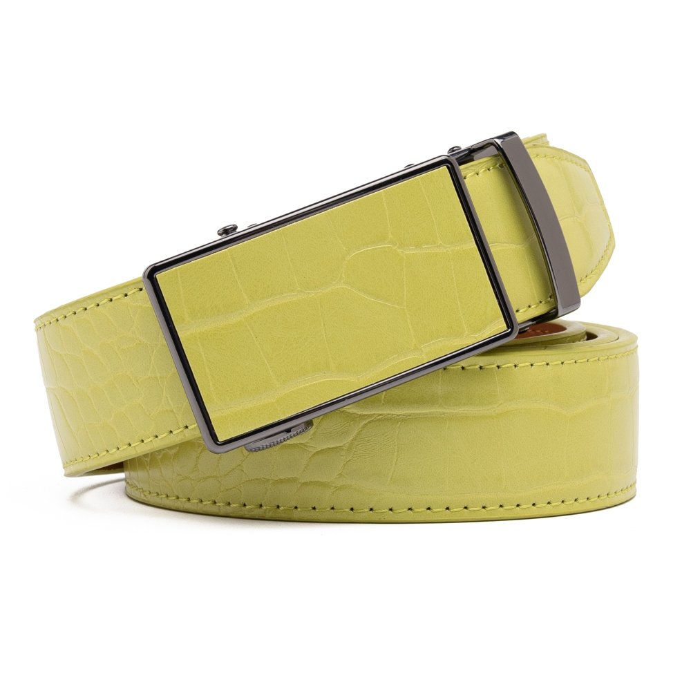 Croc‑Embossed Leather Ratchet Belt LA2091C - Image 11
