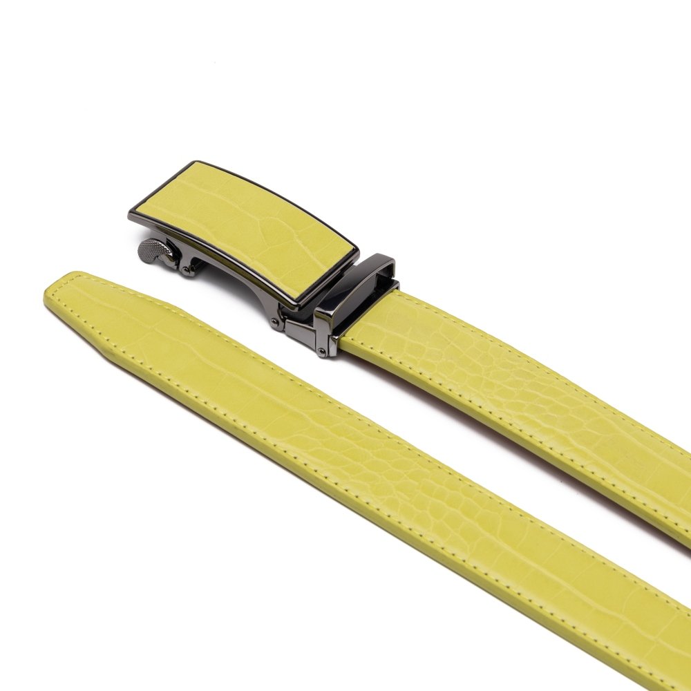 Croc‑Embossed Leather Ratchet Belt LA2091C - Image 12