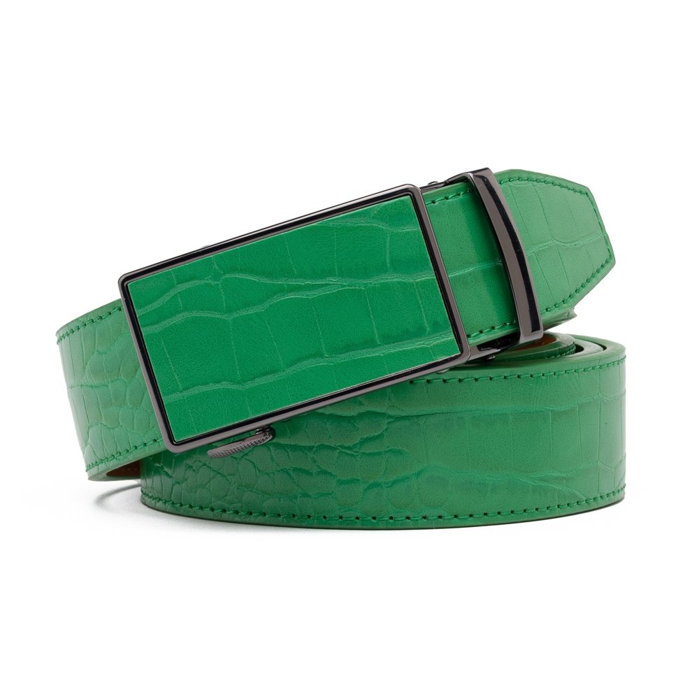 Croc‑Embossed Leather Ratchet Belt LA2091C - Image 15