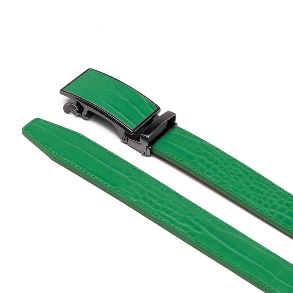 Croc‑Embossed Leather Ratchet Belt LA2091C - Image 16