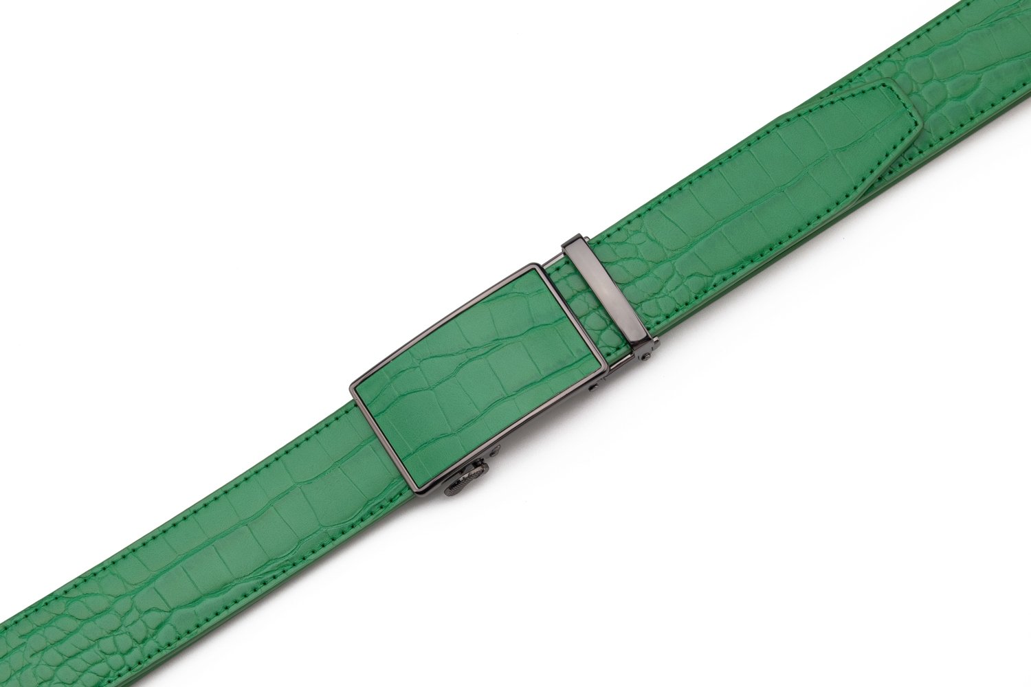 Croc‑Embossed Leather Ratchet Belt LA2091C - Image 17