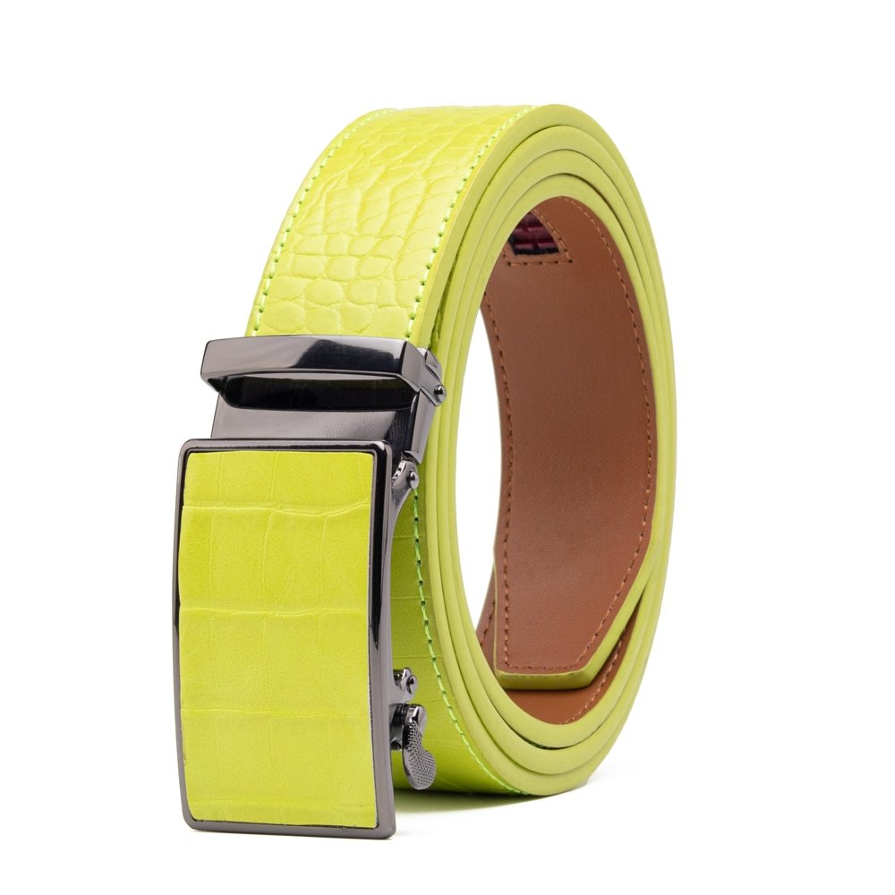 Croc‑Embossed Leather Ratchet Belt LA2091C - Image 18