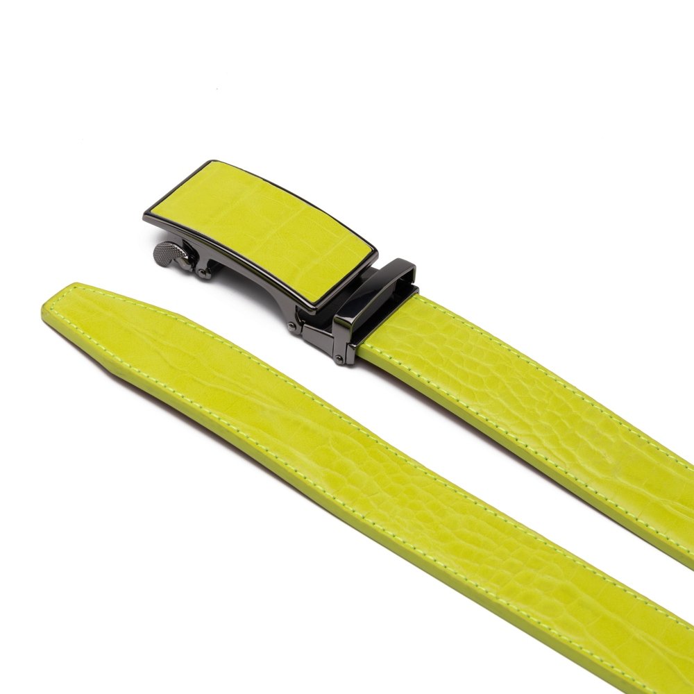 Croc‑Embossed Leather Ratchet Belt LA2091C - Image 20